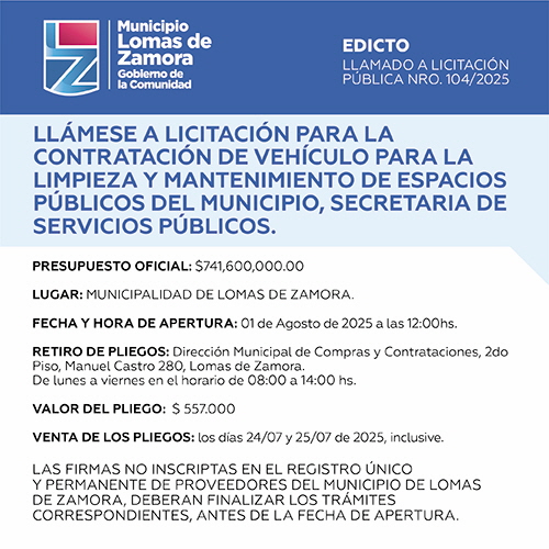 Licitaciones Sin datos  
